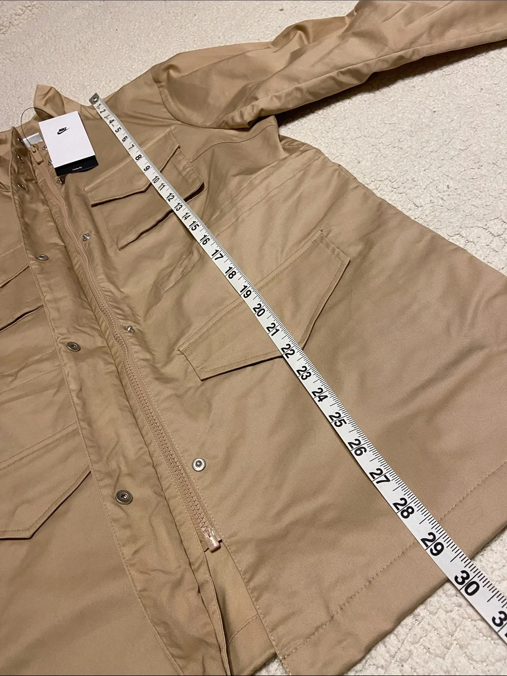 Nike Women's Sportswear M65 Ess Tan Jacket Parka NWTS Size Medium - Picture 12 of 13